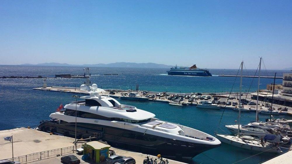 Poseidonio Hotel Tinos Bagian luar foto